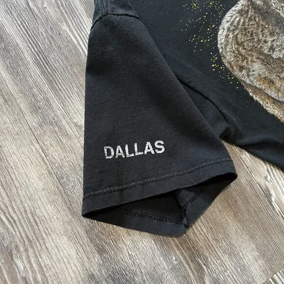 Vintage 80's Dallas Zoo "Say it Wild" Wolf Shirt M - Picture 4 of 8